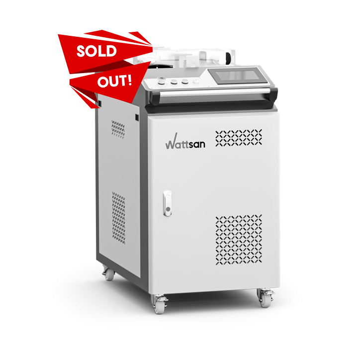 M&aacute;quina de limpeza de superf&iacute;cie a laser Wattsan 1500 W