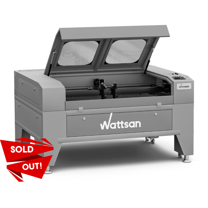 Lasersk&aelig;rende graveringsmaskine 130W co2 WATTSAN 1290 DUOS LT
