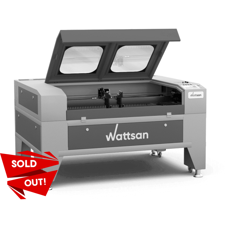 Macchina per incisione taglio laser 130W co2 WATTSAN 1610 DUOS ST